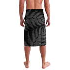 White Ribbon Day New Zealand Lavalava Respect Women Maori Pattern Black