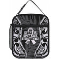 White Ribbon Day New Zealand Lunch Bag Respect Women Maori Pattern Black