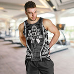 White Ribbon Day New Zealand Men Tank Top Respect Women Maori Pattern Black