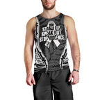White Ribbon Day New Zealand Men Tank Top Respect Women Maori Pattern Black