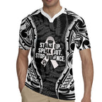 White Ribbon Day New Zealand Rugby Jersey Respect Women Maori Pattern Black