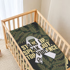 White Ribbon Day New Zealand Baby Bed Cover Respect Women Maori Pattern Yellow