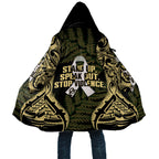 White Ribbon Day New Zealand Cloak Respect Women Maori Pattern Yellow