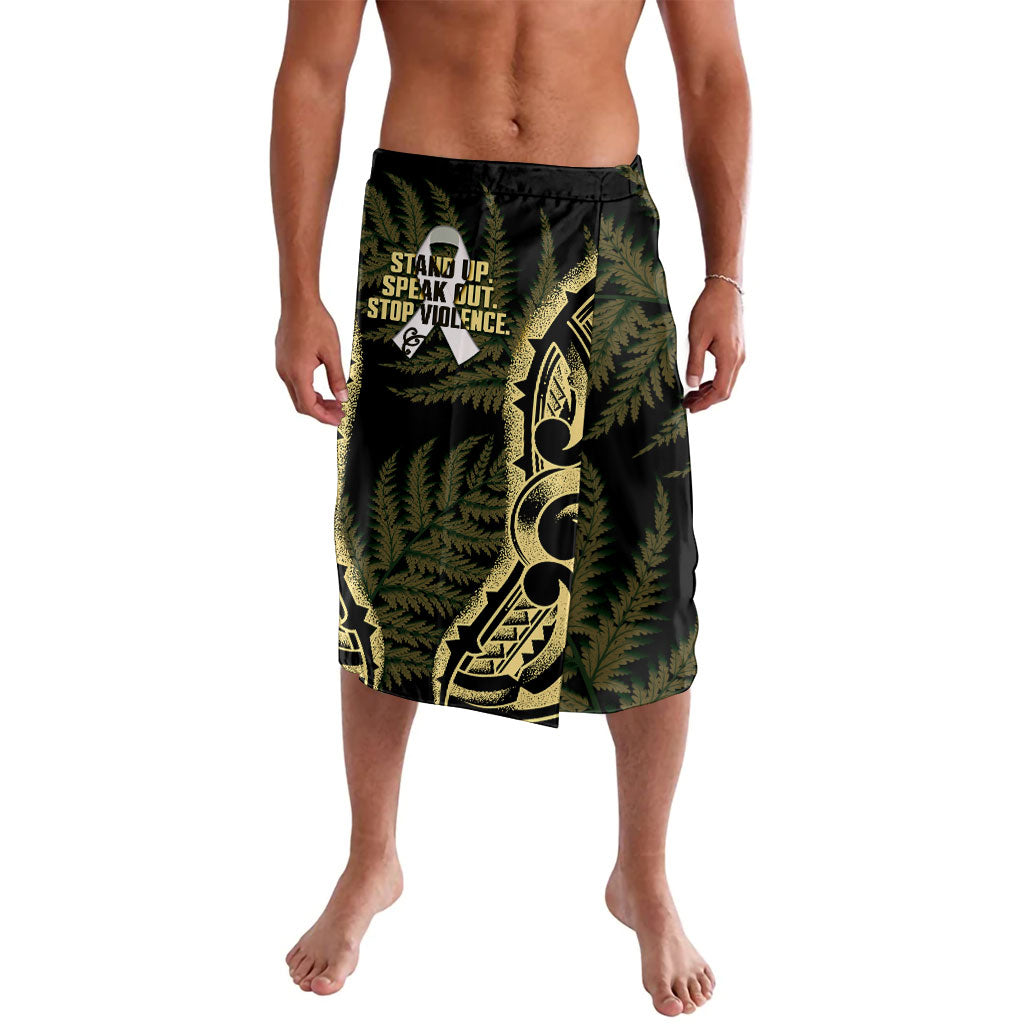 White Ribbon Day New Zealand Lavalava Respect Women Maori Pattern Yellow