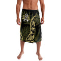 White Ribbon Day New Zealand Lavalava Respect Women Maori Pattern Yellow