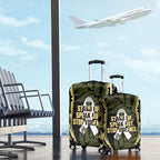 White Ribbon Day New Zealand Luggage Cover Respect Women Maori Pattern Yellow