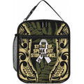 White Ribbon Day New Zealand Lunch Bag Respect Women Maori Pattern Yellow