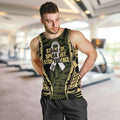 White Ribbon Day New Zealand Men Tank Top Respect Women Maori Pattern Yellow