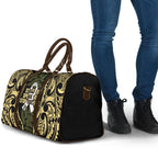 White Ribbon Day New Zealand Travel Bag Respect Women Maori Pattern Yellow