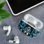 White Ribbon Day New Zealand AirPods Case Respect Women Maori Pattern Blue