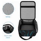 White Ribbon Day New Zealand Lunch Bag Respect Women Maori Pattern Blue