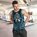 White Ribbon Day New Zealand Men Tank Top Respect Women Maori Pattern Blue