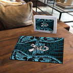 White Ribbon Day New Zealand Puzzle Respect Women Maori Pattern Blue