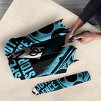 White Ribbon Day New Zealand Umbrella Respect Women Maori Pattern Blue