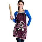 White Ribbon Day New Zealand Apron Respect Women Maori Pattern Pink