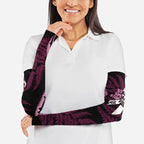 White Ribbon Day New Zealand Arm Sleeves Respect Women Maori Pattern Pink