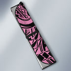 White Ribbon Day New Zealand Auto Sun Shade Respect Women Maori Pattern Pink
