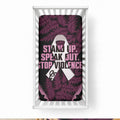 White Ribbon Day New Zealand Baby Bed Cover Respect Women Maori Pattern Pink