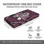 White Ribbon Day New Zealand Baby Bed Cover Respect Women Maori Pattern Pink