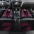 White Ribbon Day New Zealand Car Mats Respect Women Maori Pattern Pink