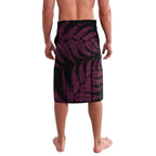 White Ribbon Day New Zealand Lavalava Respect Women Maori Pattern Pink