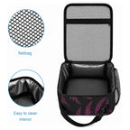 White Ribbon Day New Zealand Lunch Bag Respect Women Maori Pattern Pink