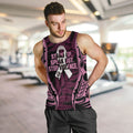 White Ribbon Day New Zealand Men Tank Top Respect Women Maori Pattern Pink