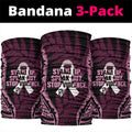 White Ribbon Day New Zealand Neck Gaiter Respect Women Maori Pattern Pink