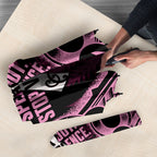 White Ribbon Day New Zealand Umbrella Respect Women Maori Pattern Pink