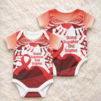 Red Ribbon Day New Zealand Baby Onesie Stand Together End Stigma NZ Fern