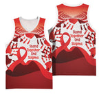 Red Ribbon Day New Zealand Basketball Jersey Stand Together End Stigma NZ Fern