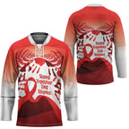 Red Ribbon Day New Zealand Hockey Jersey Stand Together End Stigma NZ Fern