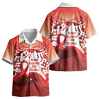 Red Ribbon Day New Zealand Kid Hawaiian Shirt Stand Together End Stigma NZ Fern