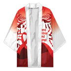 Red Ribbon Day New Zealand Kimono Stand Together End Stigma NZ Fern