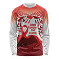 Red Ribbon Day New Zealand Long Sleeve Shirt Stand Together End Stigma NZ Fern