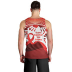 Red Ribbon Day New Zealand Men Tank Top Stand Together End Stigma NZ Fern