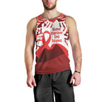 Red Ribbon Day New Zealand Men Tank Top Stand Together End Stigma NZ Fern