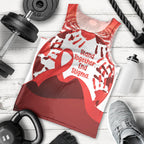 Red Ribbon Day New Zealand Men Tank Top Stand Together End Stigma NZ Fern