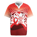 Red Ribbon Day New Zealand Rugby Jersey Stand Together End Stigma NZ Fern