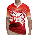 Red Ribbon Day New Zealand Rugby Jersey Stand Together End Stigma NZ Fern
