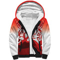 Red Ribbon Day New Zealand Sherpa Hoodie Stand Together End Stigma NZ Fern