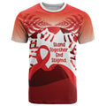 Red Ribbon Day New Zealand T Shirt Stand Together End Stigma NZ Fern
