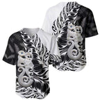 Aotearoa Manaia NZ Maori Silver Fern Baseball Jersey