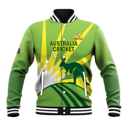 Custom Australia Cricket Baseball Jacket Go Champions Aussies