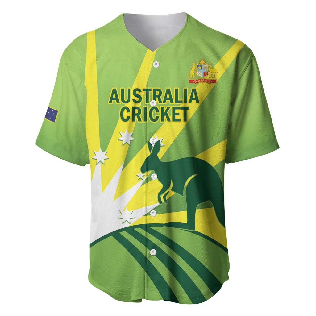 Custom Australia Cricket Baseball Jersey Go Champions Aussies