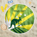 Custom Australia Cricket Beach Blanket Go Champions Aussies