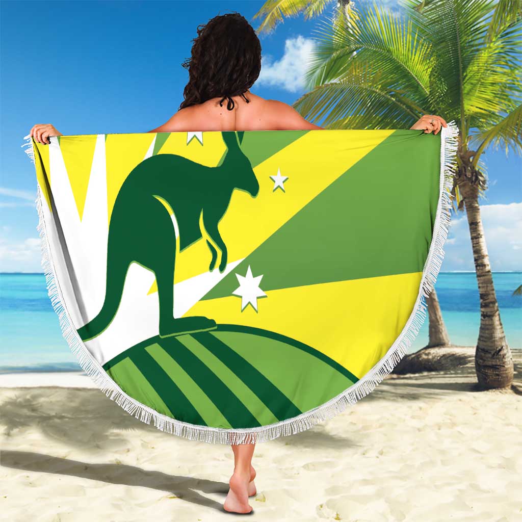 Custom Australia Cricket Beach Blanket Go Champions Aussies