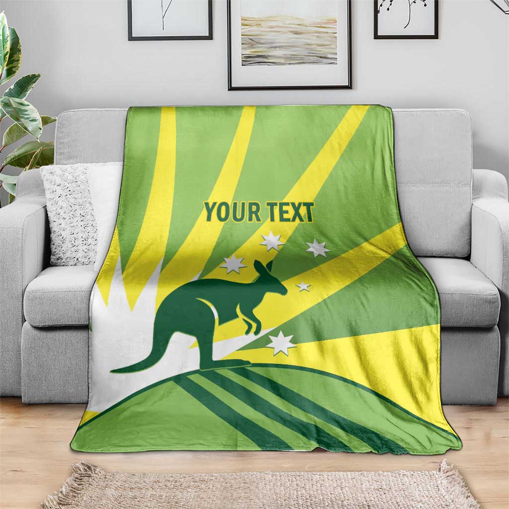 Custom Australia Cricket Blanket Go Champions Aussies