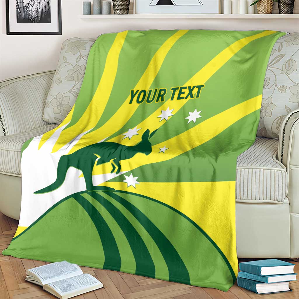 Custom Australia Cricket Blanket Go Champions Aussies