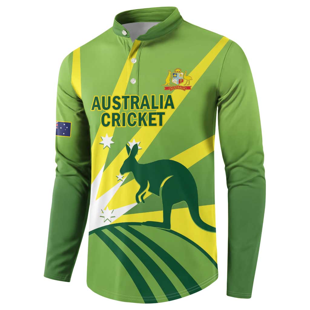 Custom Australia Cricket Button Sweatshirt Go Champions Aussies